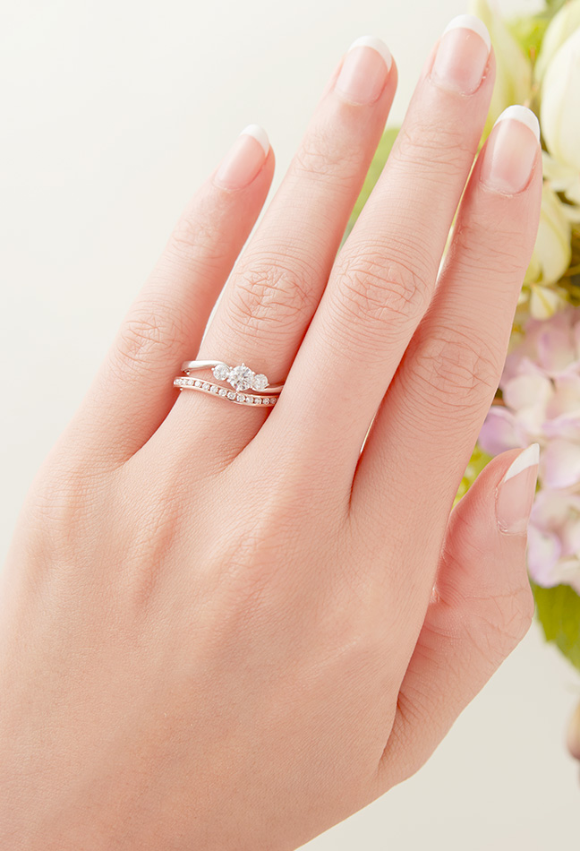 ウェーブラインで引き立つ可愛さ♪